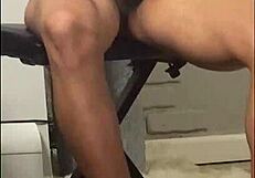 amateur girl enjoys her afternoon alone