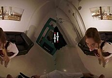 Tattooed redhead with big tits rides in cowgirl position