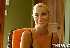 Huge cock forces rough blowjob—can she handle the jizz?