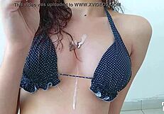 Watch Melina suck that ice cream messily?