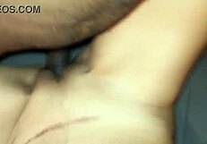 Amateur guy fucks buddy's wife with monster cock bareback