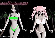 Hentai Dance And Sex With Mistress And Friend!