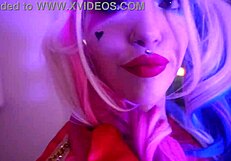 Harley Quinn's Pink Pussy Gets Destroyed By Joker Starring Rachel Luxe And Gibby The Clown!