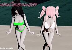 Hentai Dance And Sex With Mistress And Friend!