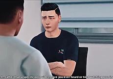 虚拟骑乘变成被骗的亚洲深喉动作