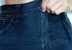 Spanking Natural Tits with Belt