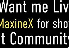 Maxine x talks dirty while pleasing her clit.