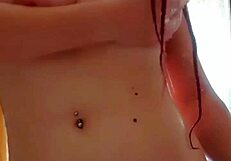 anime girl enjoys shower time with multiple climaxes