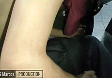 Bold Fucking in Sex Club Bathroom