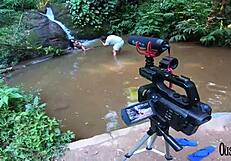 Bruna Black Poses Nude In Stream With Binho Ted