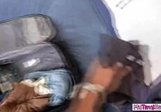 Petite stepsister hawks giving Quinton a footjob and blowjob