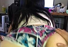 Amateur Girl Rides Huge Cock!