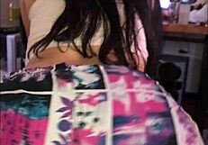 Amateur Girl Rides Huge Cock!