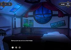 Blonde teacher in 3d game masturbates on broken bed part 5