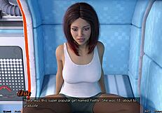 Stranded in space, planning a wild threesome with the bisexual girl next door!