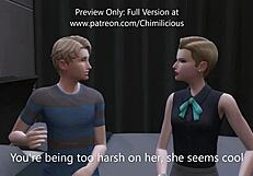 wild threesome with my girlfriend and her sexy stepmom