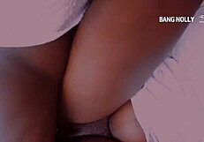 Car sex with ebony princess in lonely neighborhood