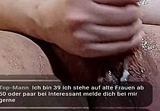 amateur guy shows off in live webcam with toy