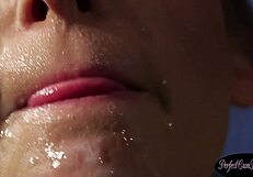 Glamcore Milf Cocksucking Facial.