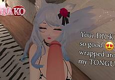 I Cosplay As Ganyu And Beg You To Cum All Over My Pretty Face And Tongue Catgirl Cowkini