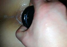 Amateur brunette fisting anal with toys