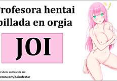 Hentai Teacher Leads Cosplay Orgy With Jerk Off Instructions