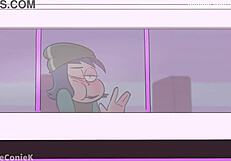 Futa Jackie трахает Janna в школьном автобусе в дикой сцене, аниме хентай в 4K