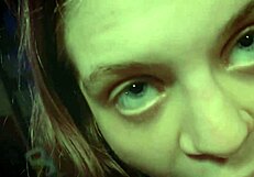 cute russian babe shows bare feet and gives deepthroat