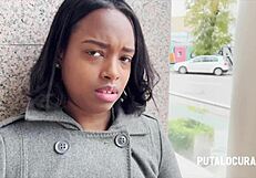 Young French whore from Paris, Colombian beauty gets messy