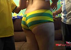 Blonde Brazilian Banged Hard in Brazil vs Argentina Clash!