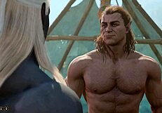 Baldurs gate 3 naked playthrough with halsin romance