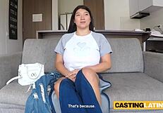 Massive titted latina thot kaori convinces producer with blowjob and fucking