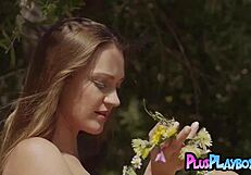 round ass milf nicole fox poses naked outdoors