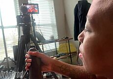 Faye noir jerks him hard