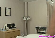 Black lesbian nurse seduces coworker in the office
