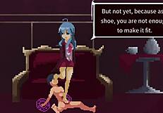 Anime gallery with femdom and footjob action
