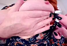 Red XXX Stuffs Panties Deep In Her Pussy!