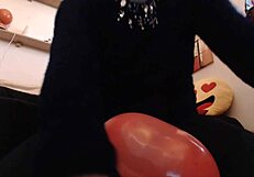 Big wet orgasm for these big balloons inflated together with you