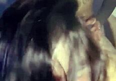 Amateur college girl with glasses gets it hard in doggy style