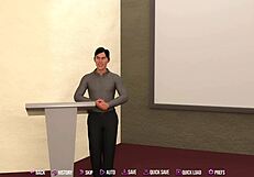 3D animated college girlfriend enjoys masturbation and porn