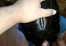 This Latina secretary moans during her job interview with oral and creampie.