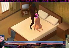 Does jonnystone drop flip and fuck dip with monster cock in interracial 3d?