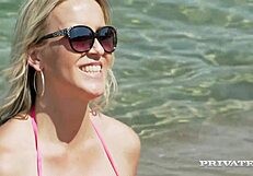 Private Com video - Mia Blow's hourglass figure and tattoos make for a hot scene