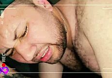 Two Guys Fuck Bareback in Public Room