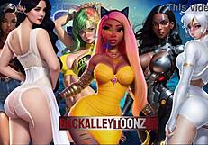 get a taste of 3d cartoon model sweet sweet brandies slim thick curvy booty