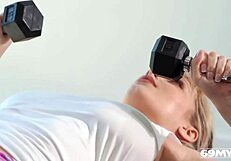 Jessica Starling Boldly Rides Trainer in Workout!