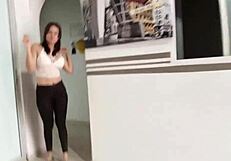 My sexy sister-in-law welcomes me home with a hot scene