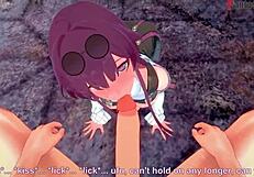 Kafka's Intense Ahegao Sex in Hentai POV Fantasy