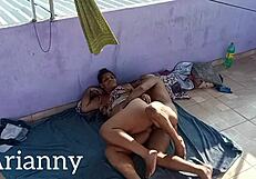 Anal-loving slut Arianny Koda shows off big tits, ass