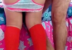 estudiantes mexicanos cogiendo después de clases, ella me la chupa y se monta en mi verga, uhh mi compa�erita de escuela, morras calientes